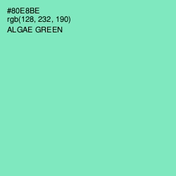 #80E8BE - Algae Green Color Image